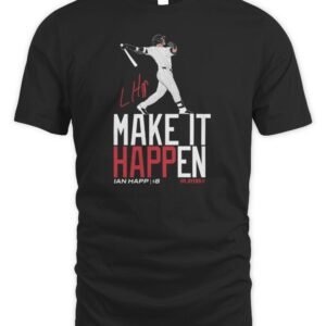 Jomboy Media Shop Chicago Cubs IaN Happ Make it Happen T Shirt