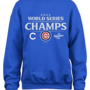 Chicago Cubs Fanatics 2025 World Series Champions Official Logo T Shirt