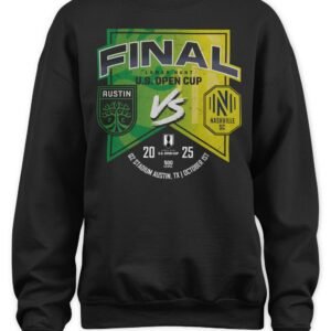500 Level Shop US Open Cup 2025 Austin FC Vs Nashville SC T Shirt