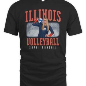 Illinois Volleyball Sophi Randall Illustrated T Shirt