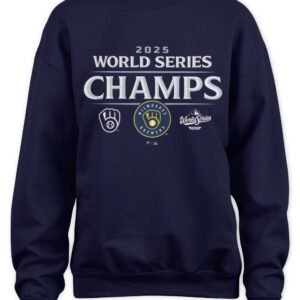 Fanatics Milwaukee Brewers 2025 World Series Champions Shirt Official Team Logo