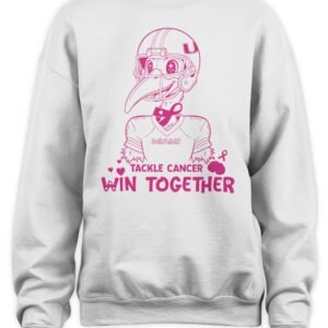 Miami Hurricanes Tackle Cancer Win Together T Shirt Hoodie