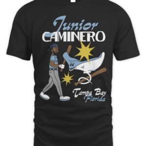 Tampa Bay Rays Junior Caminero Superstar Cartoon T Shirt