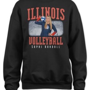 Illinois Volleyball Sophi Randall Illustrated T Shirt