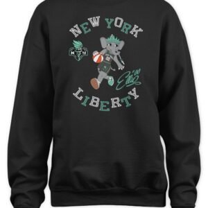 WNBA New York Liberty Stadium Essentials Black Mascot Numero Uno T Shirt