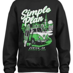 Simple Plan Zurich, CH on September 30 2025 Concert T Shirt Hoodie