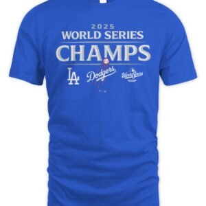 Los Angeles Dodgers Fanatics 2025 World Series Champions Official Logo T Shirt