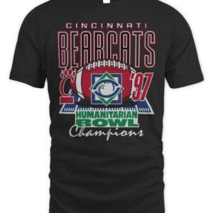 Cincinnati Bearcats Shop Cincinnati Bearcats 1997 Humanitarian Bowl Champions T Shirt