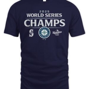 Fanatics Seattle Mariners 2025 World Series Champions Shirt Official Team Logo