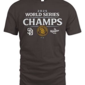 San Diego Padres Fanatics 2025 World Series Champions Official Logo T Shirt