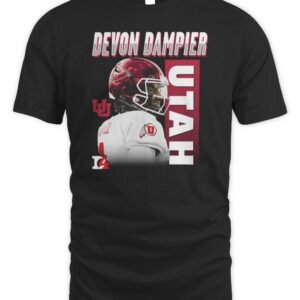 NIL Store Utah Football Devon Dampier Portrait T Shirt