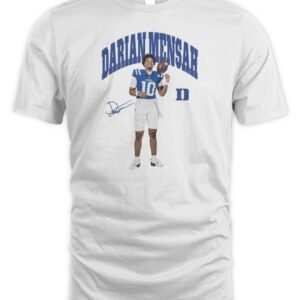 Duke Football Darian Mensah Portrait T Shirt