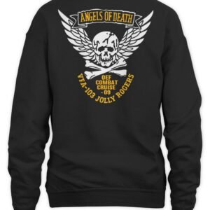 Navy Midshipmen Merch Angel Of Death Jolly Rogers Navy Midshipmen T Shirt