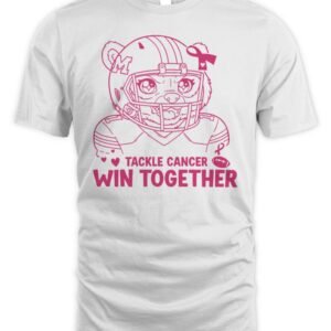 Michigan Wolverines Tackle Cancer Win Together T Shirt Hoodie