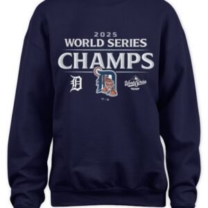 Fanatics Detroit Tigers 2025 World Series Champions Shirt Official Team Logo