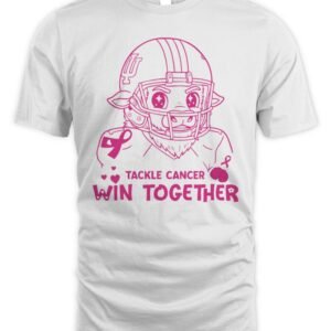 Indiana Hoosiers Tackle Cancer Win Together T Shirt