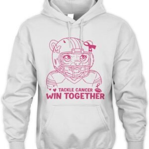 Michigan Wolverines Tackle Cancer Win Together T Shirt Hoodie