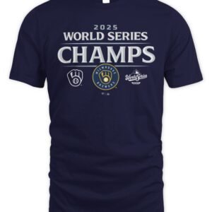 Milwaukee Brewers Fanatics 2025 World Series Champions Official Logo T Shirt