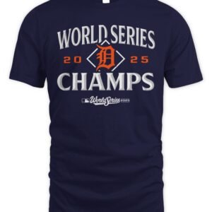 2025 MLB World Series Detroit Tigers Champions Locker Room Tee